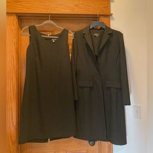 Matching sleeveless dress and jacket